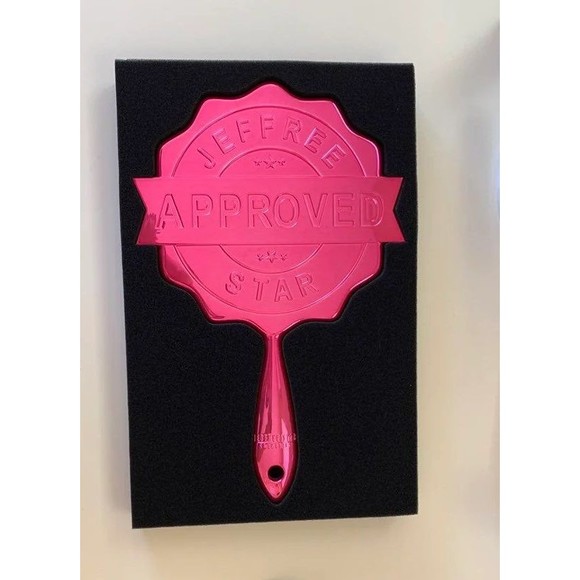 Jeffree Star Cosmetics Baby Pink Chrome Handheld Mirror - New In Box - V-Day - Picture 1 of 5